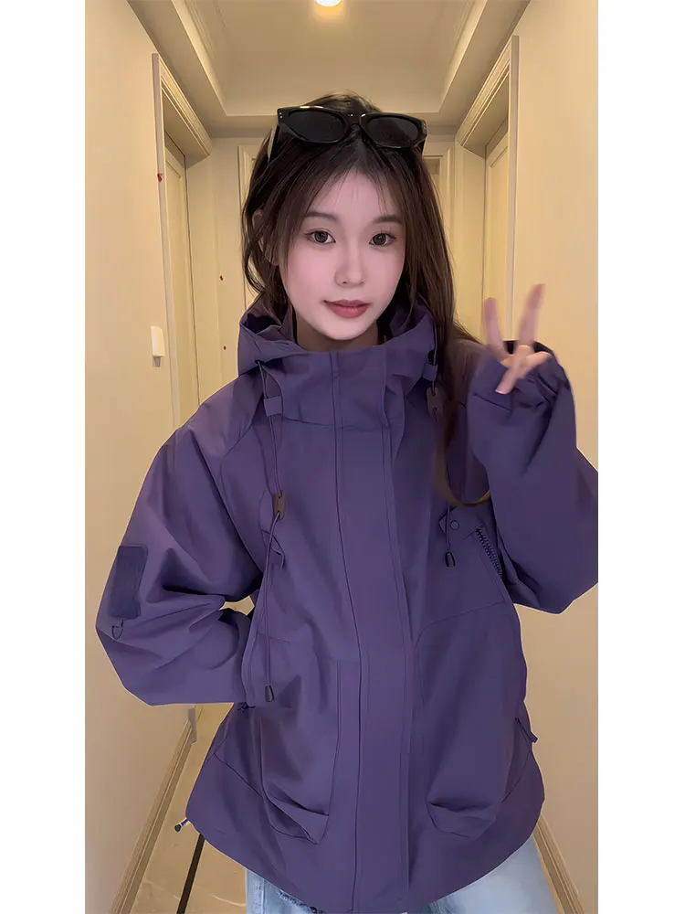 

Dopne Soft ell Jaet, мужская и женская осенняя ветрозащитная одежда для скалолазания на открытом воздухе, наряд для пар, облегающий длинный свеч...