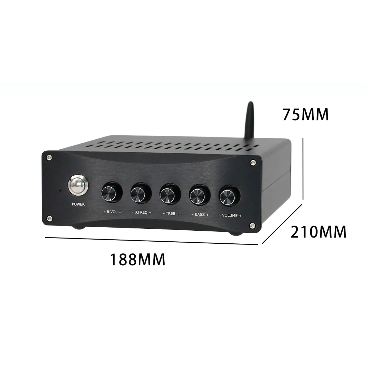 YJCO Leistungsverstärker 300Wx2+600W TPA3255 Bluetooth QCC3034 QCC3084 PCM5102 Decoder LLC Eingebautes LLC-Schaltnetzteil – Detail 8