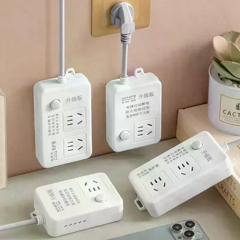Vehicle Charging Power Strip With Overcharge Protection Auto Cutoff For Home Garage E Bike Daily Use Electric