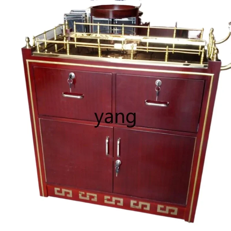 LHH refreshment tea mobile dining cart snack three-layer wine cart mobile multi-function push dining cart