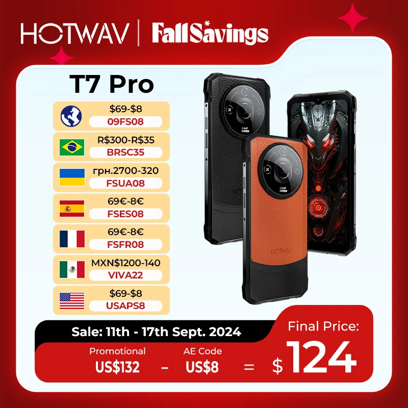 Pro 256GB Smartphone 2K 13 HOTWAV FHD+ 6280mAh 64MP T7