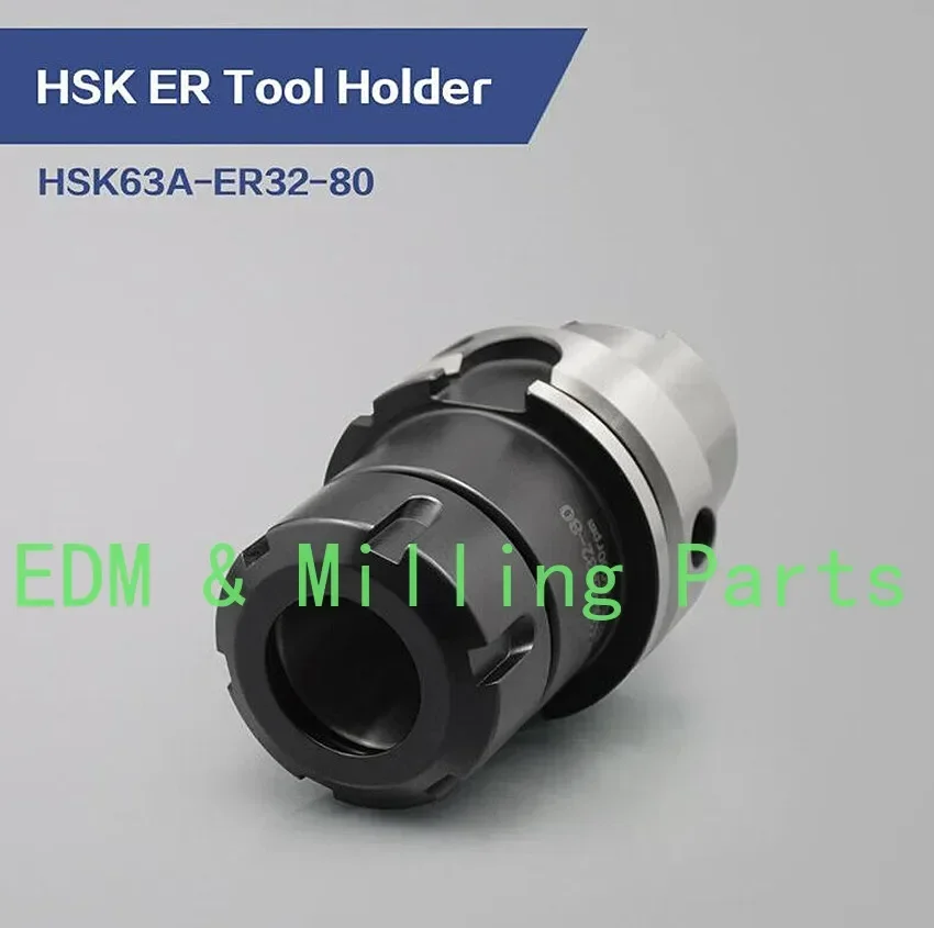 

CNC HSK Holder HSK63A ER32 80 Tool Holder Free Shipping G2.5/25000 Rpm