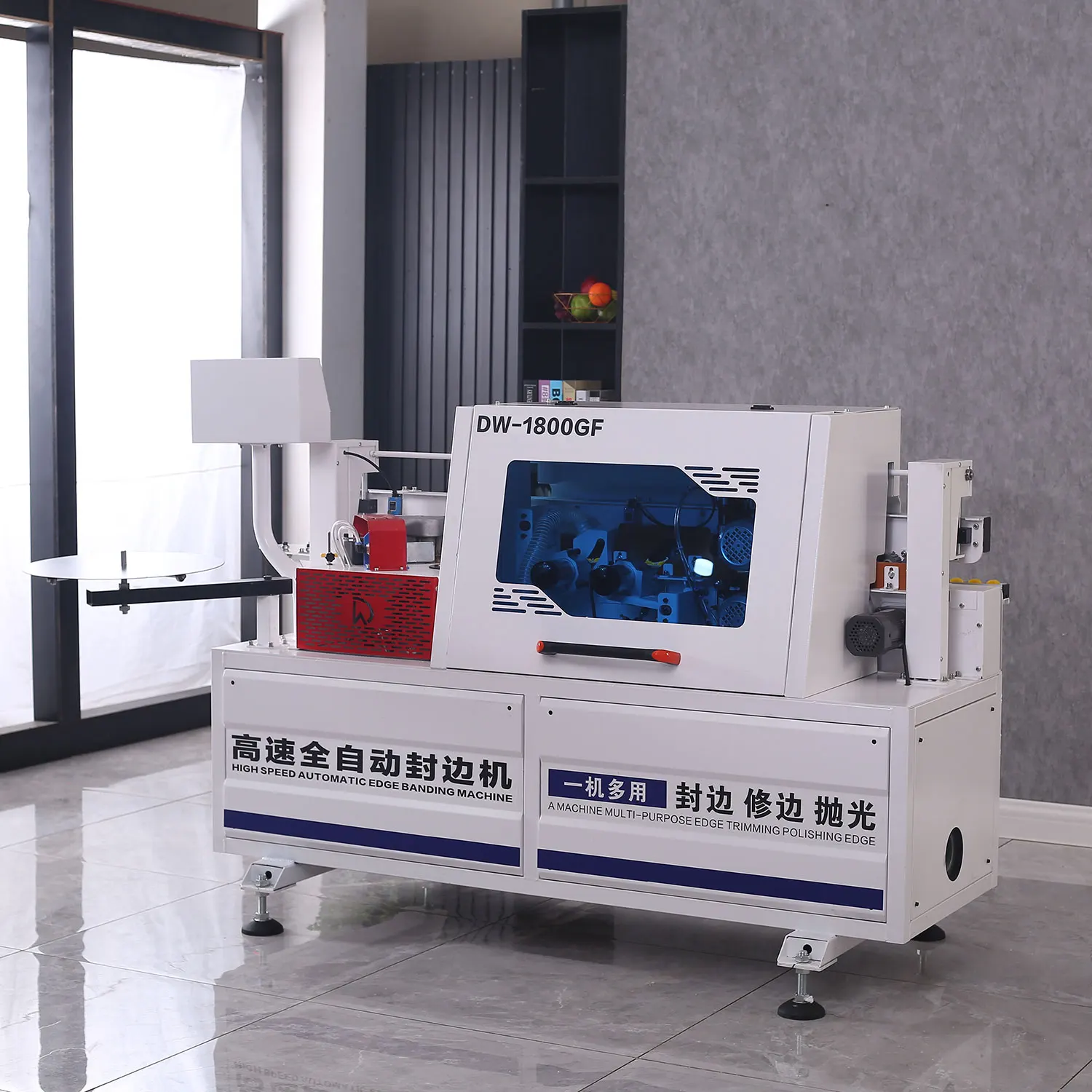 Full Automatic High Speed PVC Edge Bander Wood Plywood Edge Banding Machine Automatic DW1800