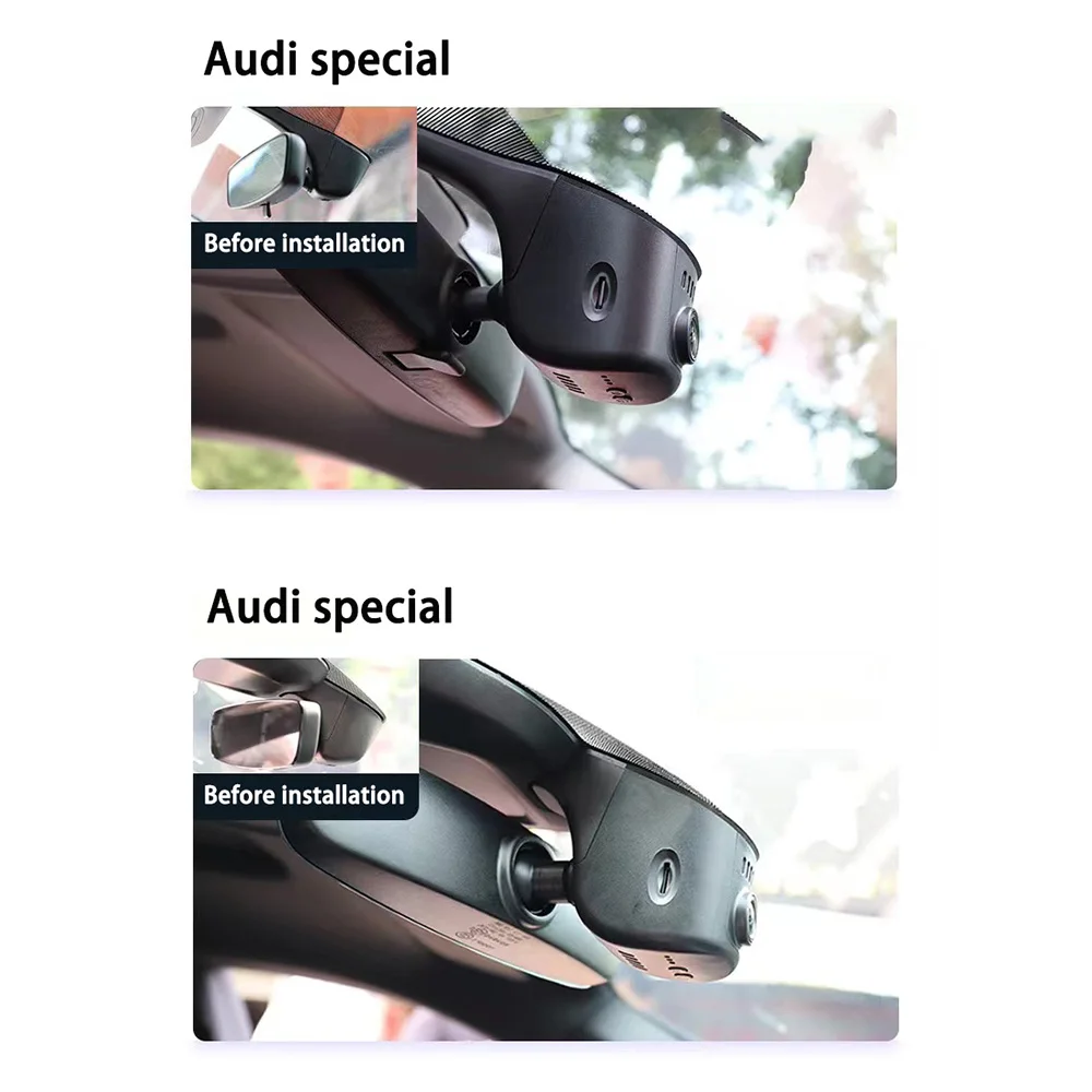 For Audi A3 A4 A5 A8 A2 Q3 Q5 Q7 Q2 S3 S5 RS3 2016-2019 4K Dash Cam for Car Camera Recorder Dashcam WIFI Car Dvr Recording