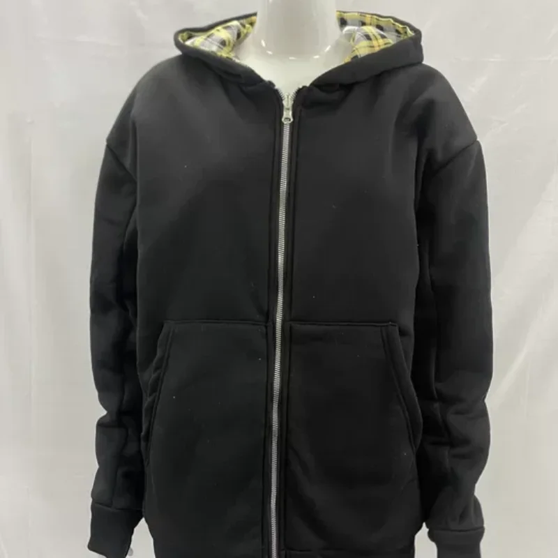 

Двусторонний кардиган, толстовка, мужская и женская осенне-зимняя сезонная нишевая дизайнерская тенденция, свободная толстовка с капюшоном в американском стиле ретро