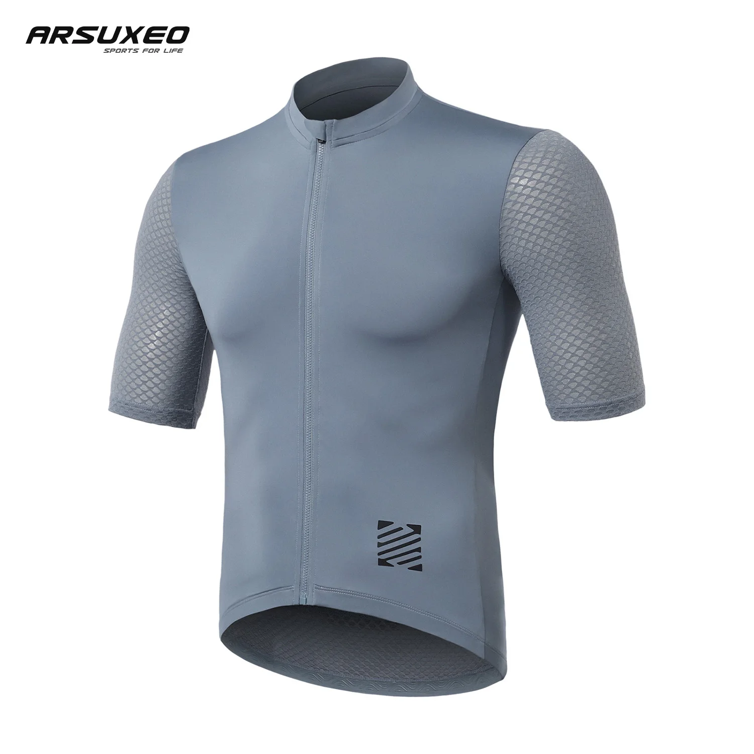 ARSUXEO Men Cycling Jersey Bicycle Summer Pro Team Short Sleevesn Clothing Breathable Quick Dry MTB Road Riding Shirt Ciclismo