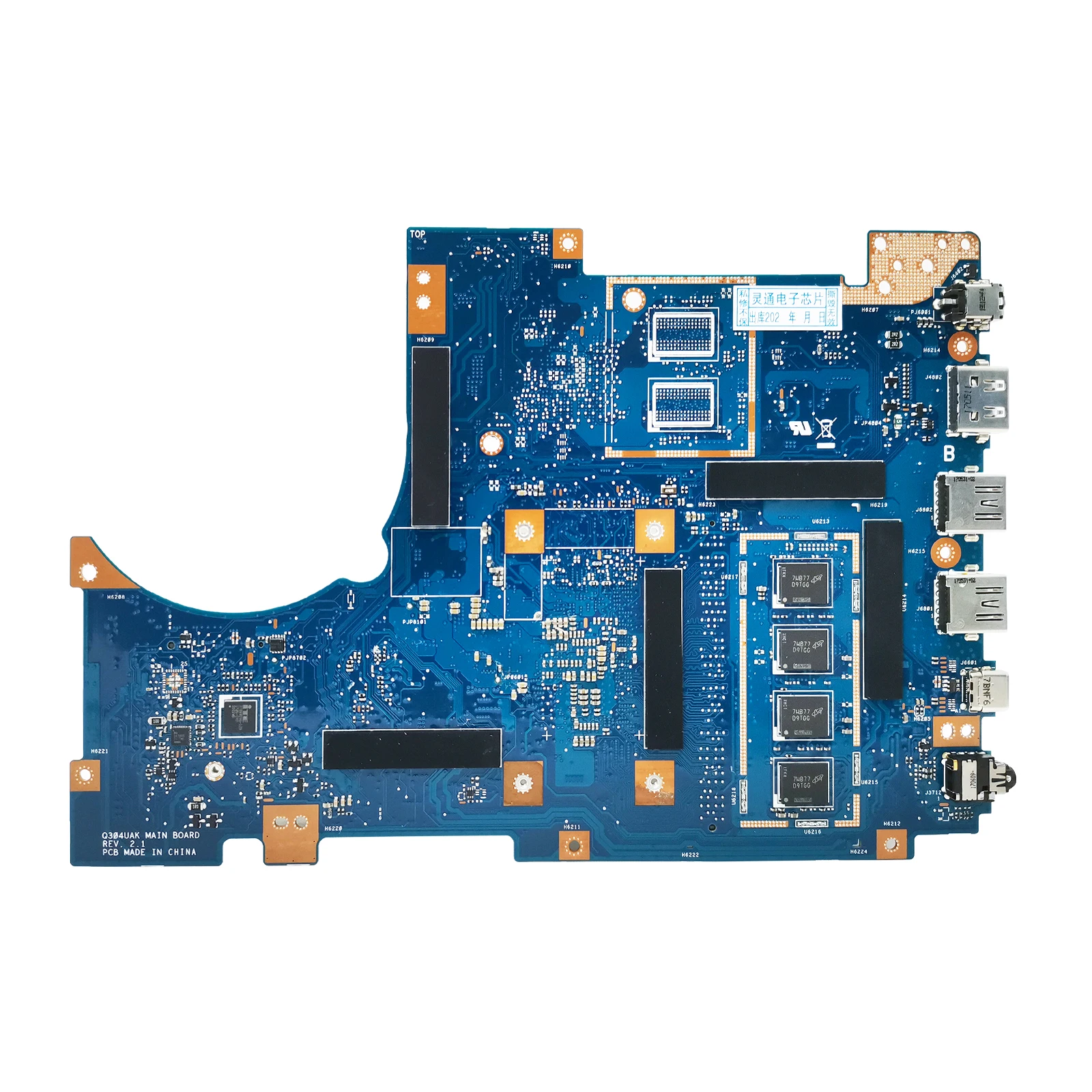 Placa-mãe portátil para ASUS, Q304U, Notebook Mainboard, CPU, I3, I5, I7, 6ª, 7ª Geração, 4G RAM, Q304UA, Q304UAK