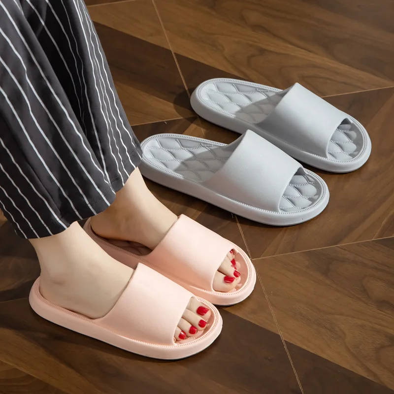 2023 New Household Slippers Summer Men and Women Anti-skid Wear-resistant EVA Bathroom Couple Sandals Wholesale