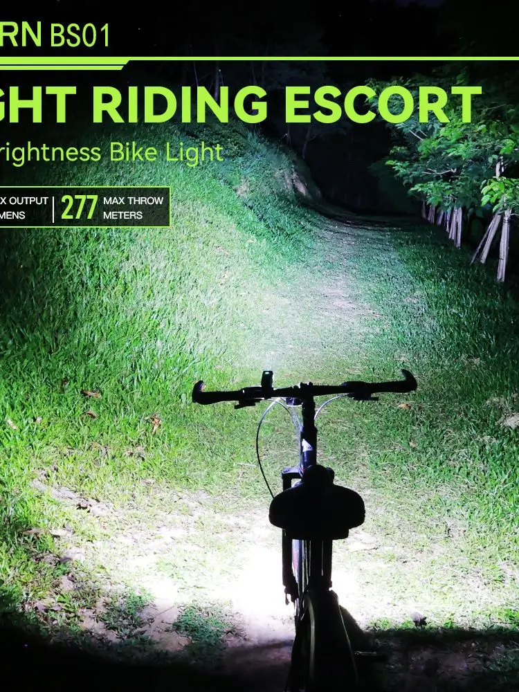 AliExpress Sofirn BS01 Bicycle Light IP65 Waterproof 2000LM Bike 5000mAh Battery Flashlight USB Charging Brightness Adjustment MTB Light