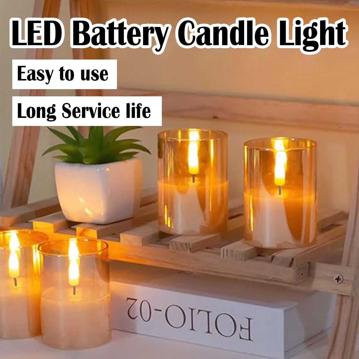 Led Battery Candle Light Wedding Lamp Operated Tea Decor Romantic Home With Flickering Birthday Pillar Party Candles Remote