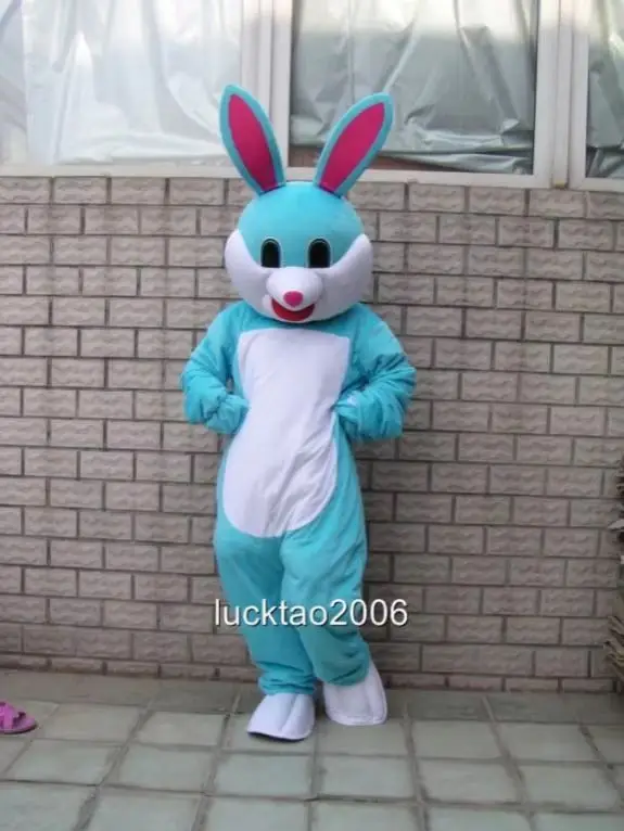 

2025 New Adult Best Sale Lovely Blue Rabbit Animal Cartoon Mascot Costume Christmas Fancy Dress Halloween Mascot Costume