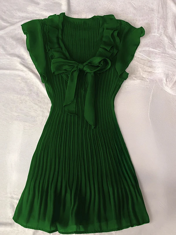 Boya Girl Original Bla Chiffon irt Dr Women's Summer Vintage Vintage ort Skirt Ele Sle Cotton Blend Spring A-L...