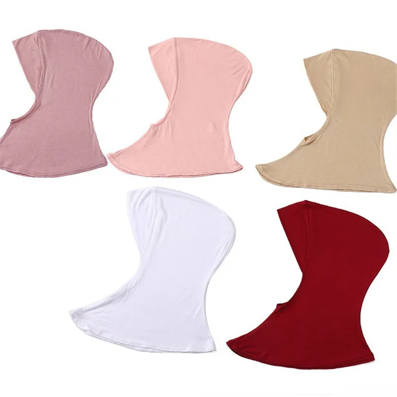 

Solid Tudung Bawal Scarf Veil Bonnet Cap Bandanas Hair Accessories Muslim Hijab Neckerchief Bottom Hat Turban Headwear for Women