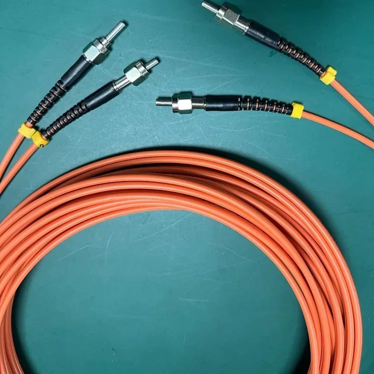 멀티모드 DX 금속 페룰 ELINK 섬유 패치 코드, SMA905, OM1 OM2 듀플렉스, 20m, 10m, 5m, 30m, SMA-SMA SMA905, 2.0mm, 3.0mm, 1m-50m