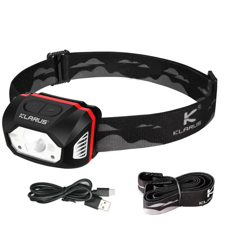 KLARUS HM1 Smart-Sensing Headlamp 440Lumen High-Output USB Rechargeable Headlight Built-in 1800mAh li-ion battery Lantern