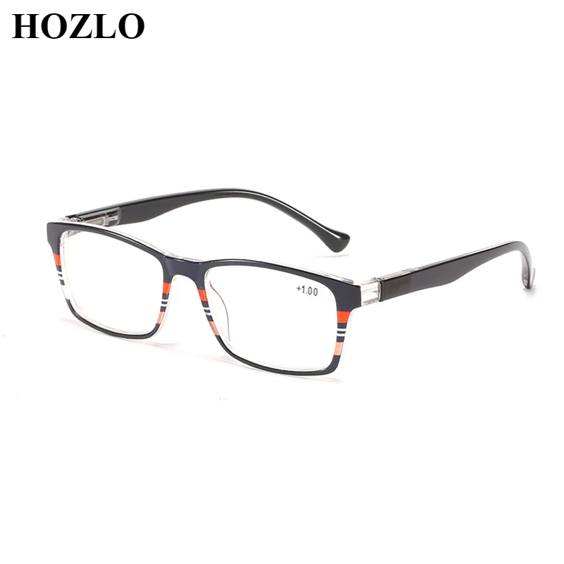 New Fashion Rectangle Women Reading Glasses Magnifier Strip Design Frame Spring Leg Presbyopic Eyeglasses Unisex Hyperopia Gafas