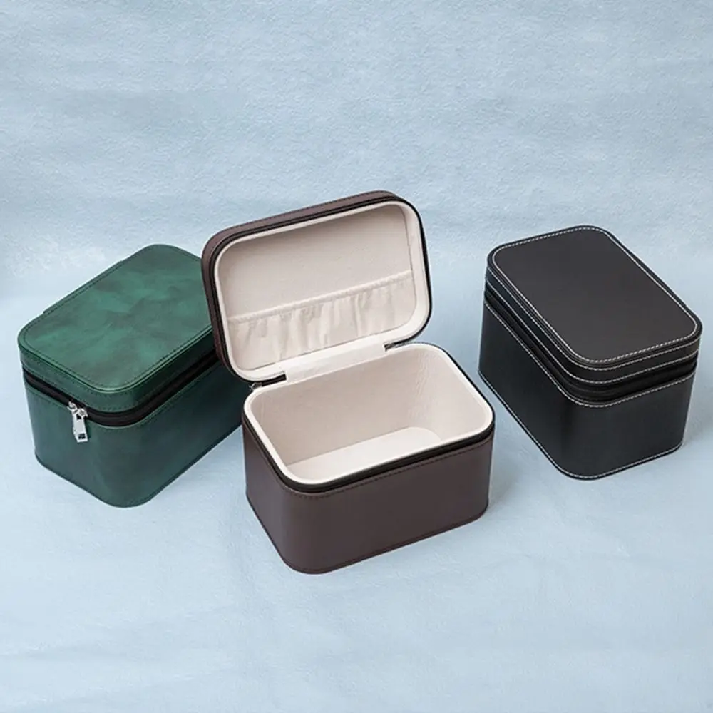 

Vintage Watch Display Box PU Leather Compact Bracelet Storage Boxes Durable Thickened Bracelet Carrying Case Jewelry Storage