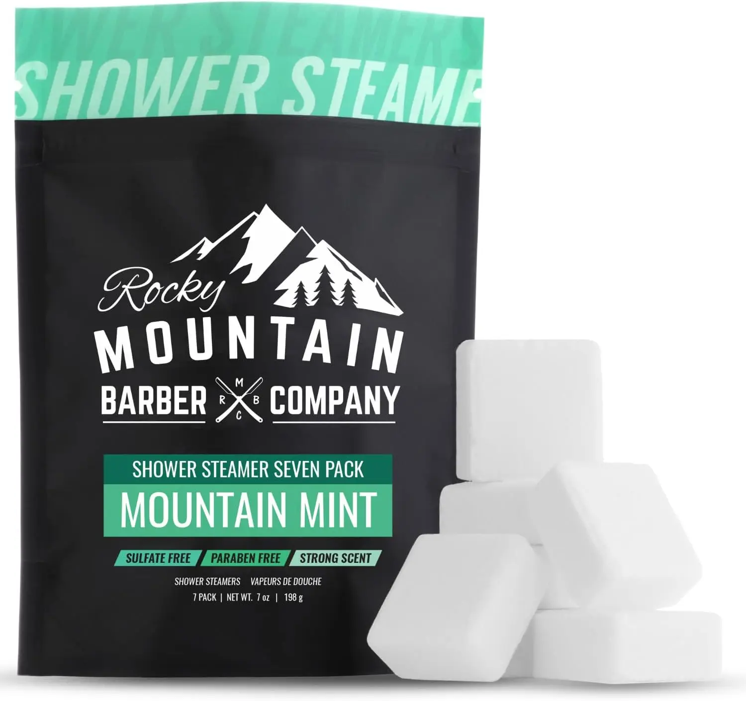 

Ароматические шарики для душа Mountain Mint, 7 штук - особо сильный аромат с эвкалиптом, мятой и ментолом для снятия стресса