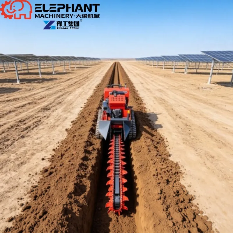 Crawler Trencher, Easy Maintenance Crawler Ditcher Easy Operate Pipeline Trencher For Farm Drainage Trench