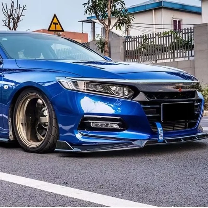 Front Bumper Lip Body Kit Splitter Spoiler Protection Replacement Compatible with  Accord 2018 2019 2020 2021