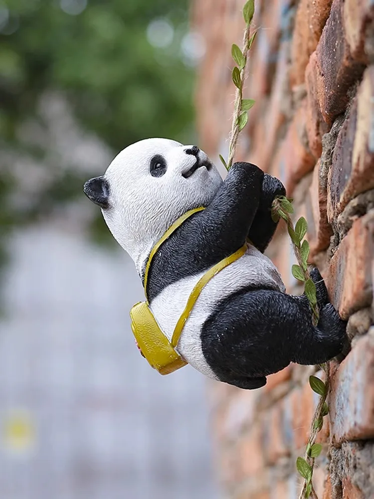 

Resin Climbing Animal Statue Panda Rabbit Koala Monkey Garden Balcony Decor Sculpture Ornaments for Home Room Wall Decoration