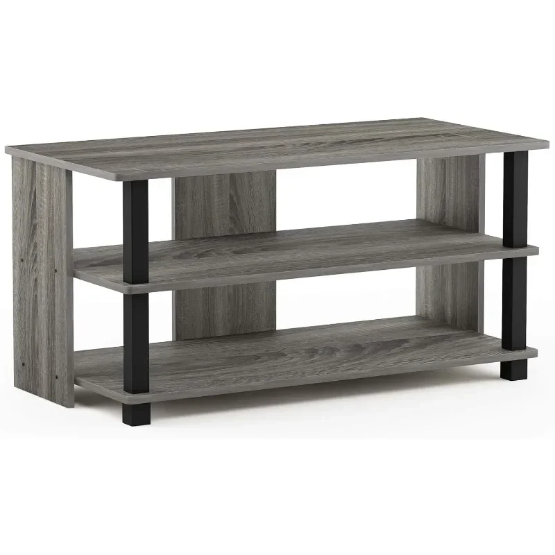 Sully 3-Tier Stand for TV up to 40, French Oak Grey/Black