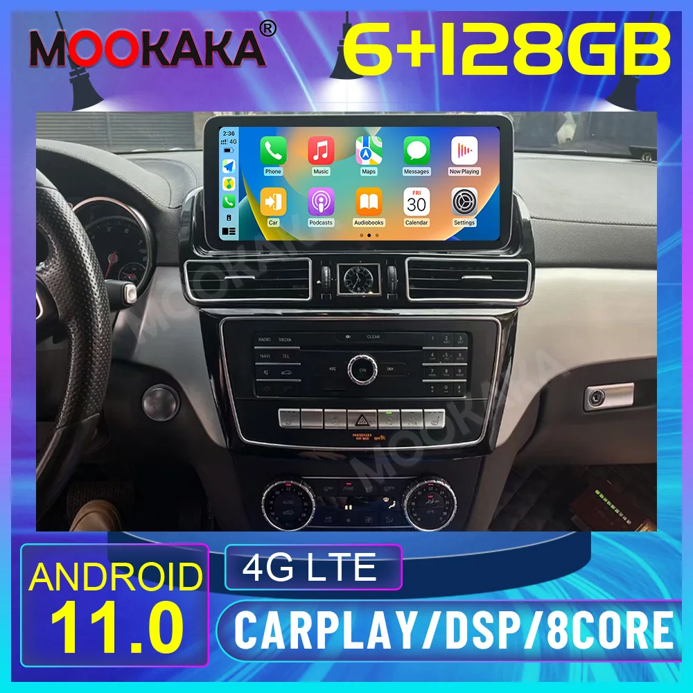 Qualcommte Screen Android Automotive Multimedia Player For Mercedes Benz GLE GLS ML GL 2012-2015 Radio Stereo Carplay Bluetooth