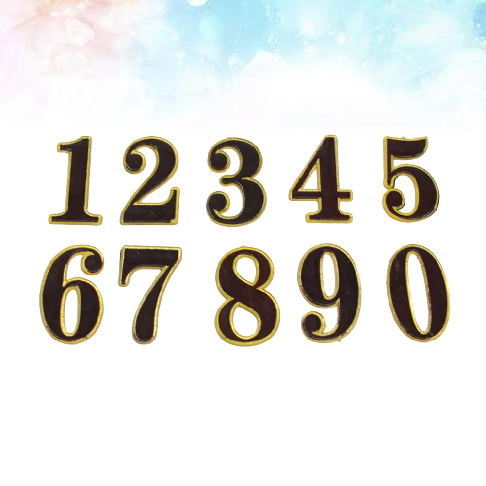 

20pcs Acrylic Number Sign Digits Modern Doorplate Figure Room Number Sticker Hotel Address Plate Bright Clean Lines Indoor