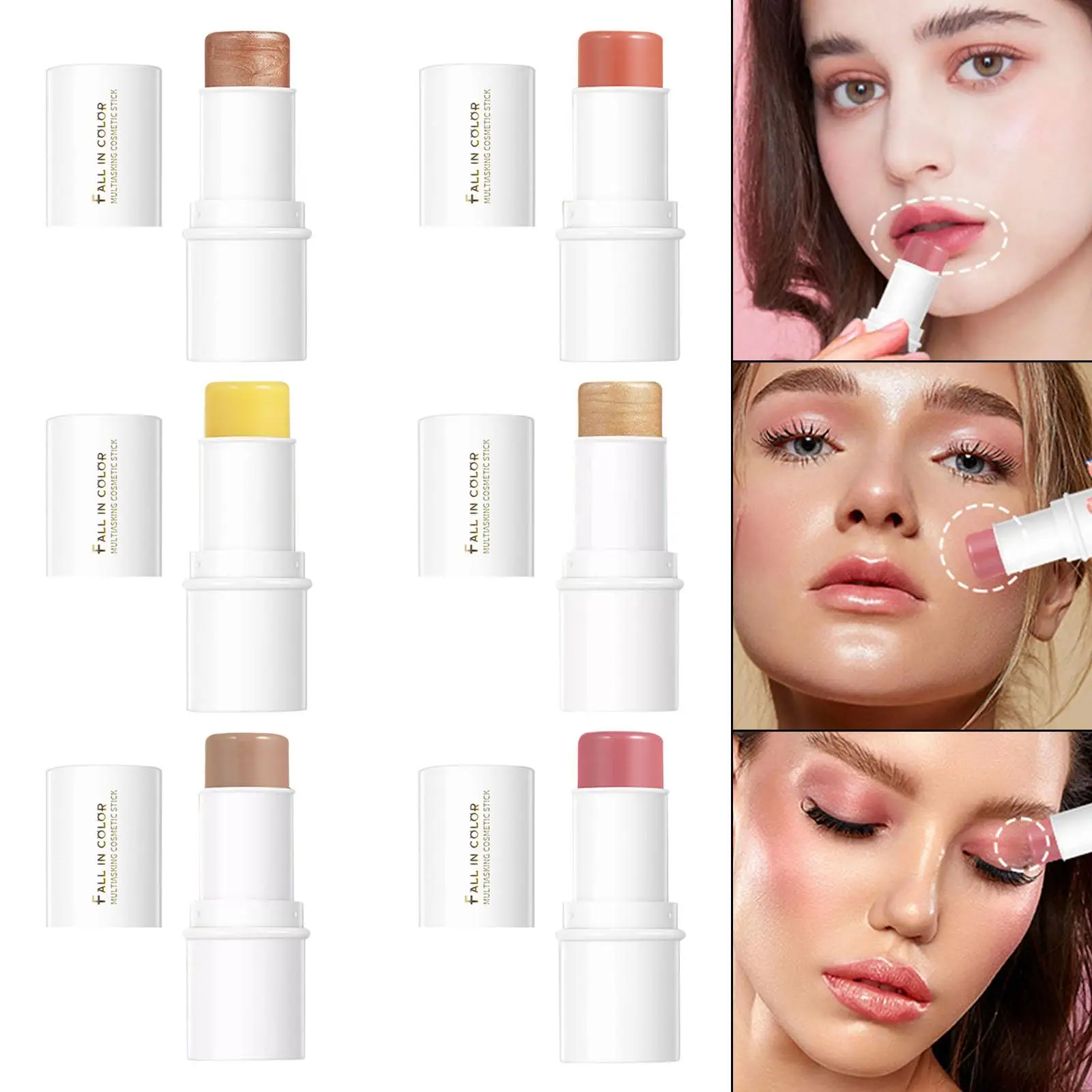 Make-up Mehrzweck-Stick aufhellen Feuchtigkeit creme für Lippen wasserdichte Longwear