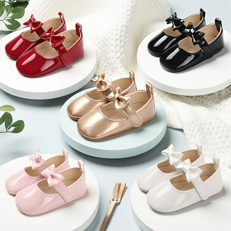 

Spring and Autumn Fashion Baby Shoes Bow Soft Bottom Anti slip Sneaker Baby Versatile Princess Shoes