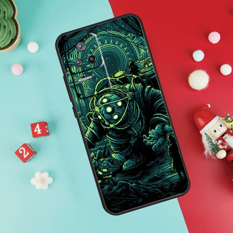 Game BioShock Case For Xiaomi 13 12 Lite 11T 12T Pro 12X POCO X3 X5 F5 Pro F4 X4 GT M5s C40 F3 Back Cover