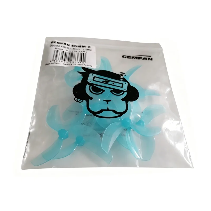 45mm PC Props By Gemfan, 3-Blade, 4CW+4CCW, Lightweight 0.43g for 0805 Motor FPV Drone