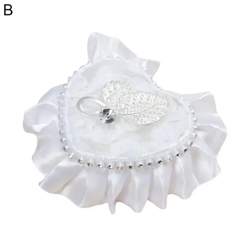 Ring Case Lightweight Ring Pillow Hand Holding Create Atmosphere Lace Ring Pillow Box