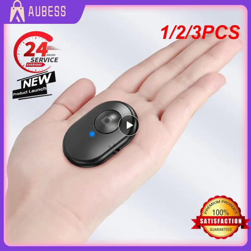 1/2/3PCS Rechargeable bluetooth-compatible Self-timer Selfie Stick Shutter Release Wireless Remote Controller Button for IOS