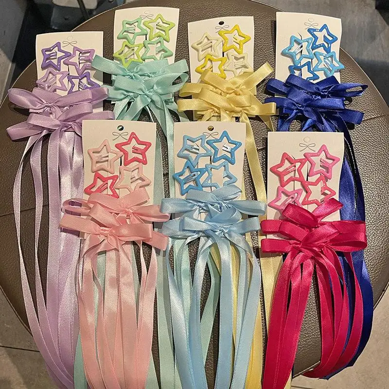 

Music Festival Support Color Knot Hair Clip Starry Night Makeup Look Braided Hair Decoration Pink Purple Blue