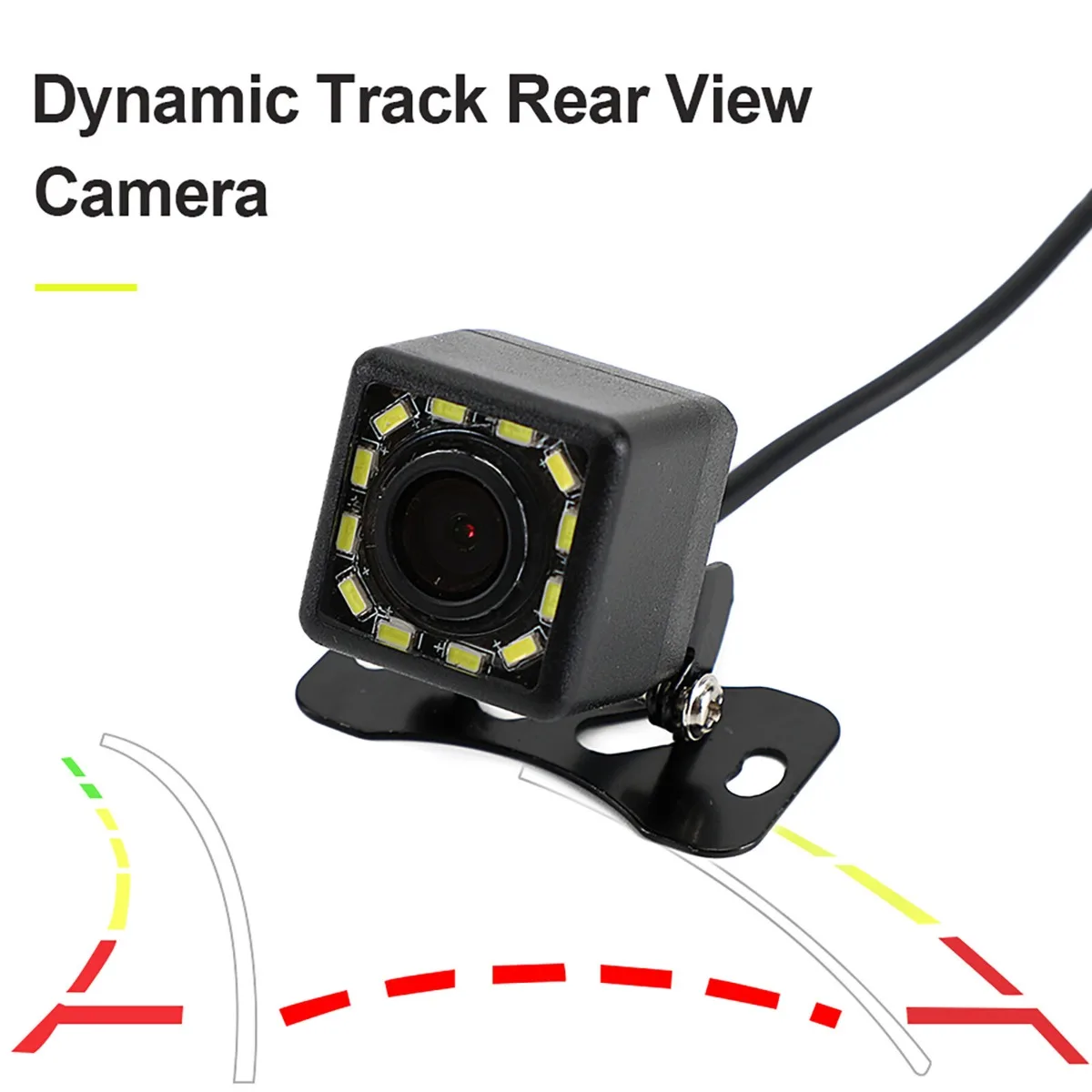 12LED Dynamic Trajectory Parking Line Truck Car Reverse Backup Camera Night View UE Replacement Parts