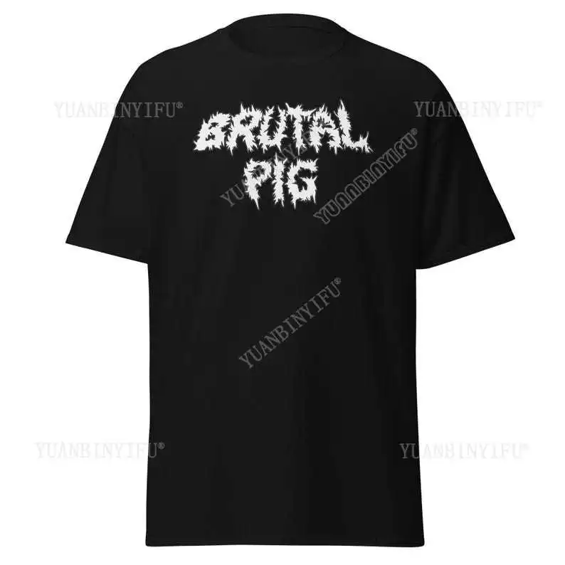 Brutal Pig Band T-shirt Death Metal Band Merch Extreme Metal Clothing Gifts for Metalheads Fashion Gothic Thrash Nu Metal Band