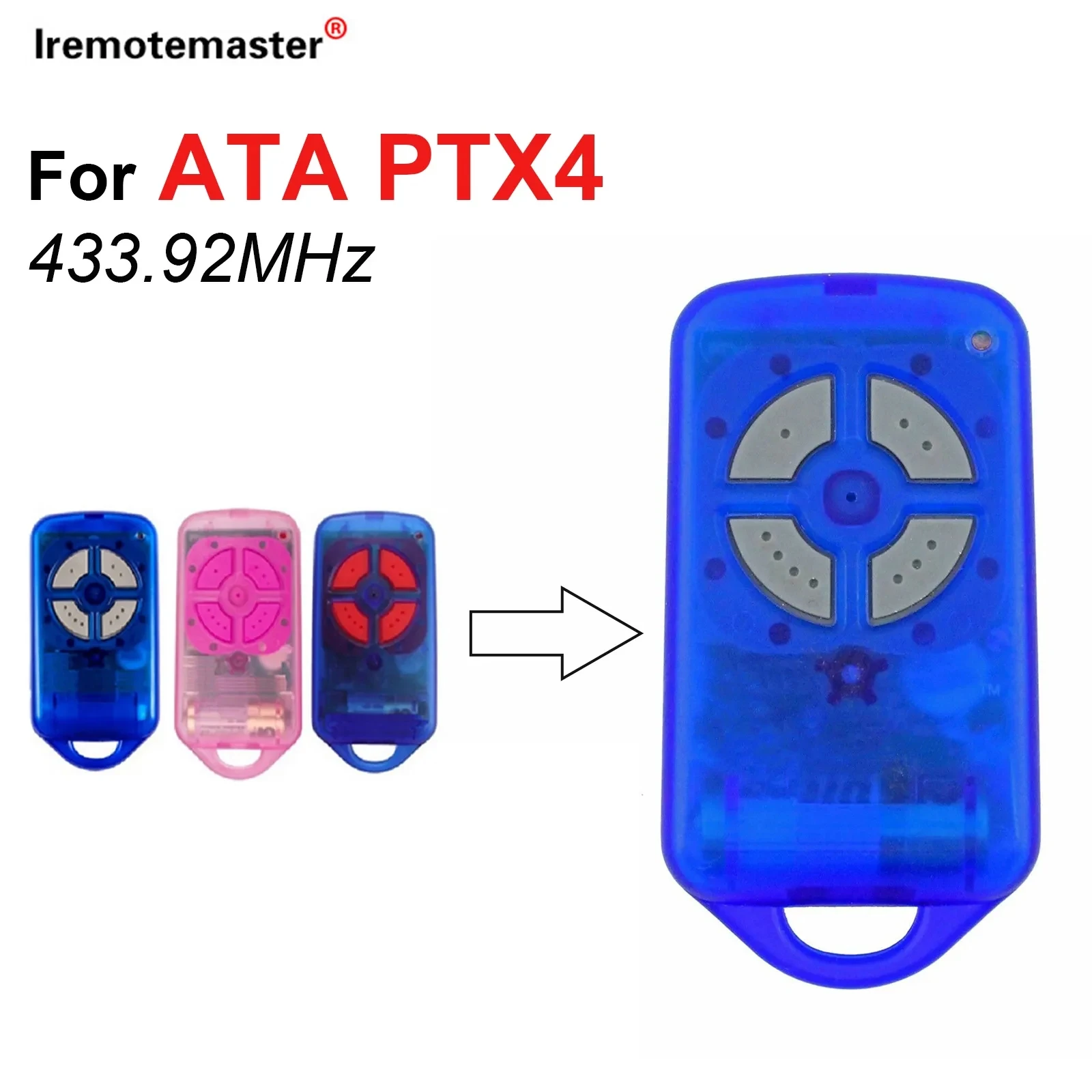 

For ATA PTX4 Garage Door Remote Control 433.92MHz Rolling Code Replacement CRX-1 CRX-2 GDO-2v5 GDO-2v6 ​Gate Door Opener