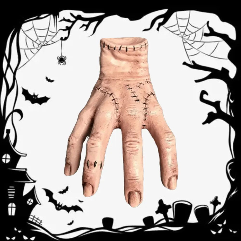 Horror Wednesday Thing Hand Toy From Addams Family Latex Figurine Home Decor Desktop Crafts  halloween decorations for home 2023