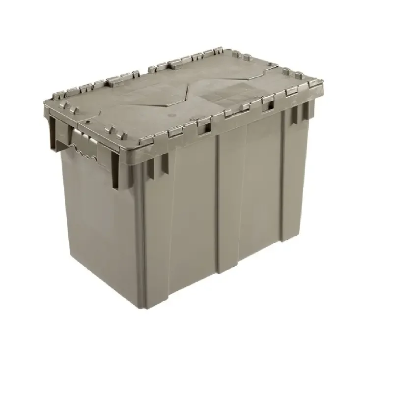 

Distribution Container With Hinged Lid 22-3/8x13x13 Gray