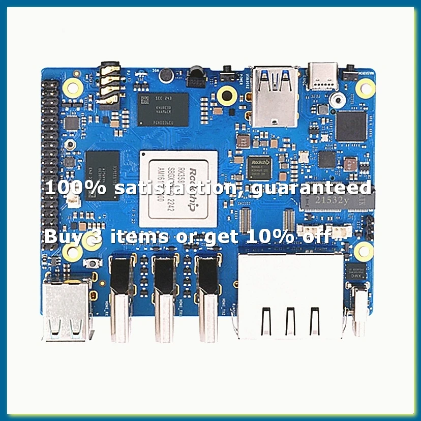 A82Z-For 5 Plus 8GB RAM Single Board Computer RK3588 PCIE Module External Wifi6 Pi5 Plus Demo Development Board