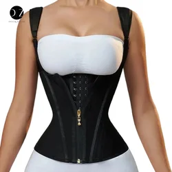 Body Shaper Shapewear Women Double Tummy Control Compression Waist Trainer Corset Adjustable Zipper and Hook-eyes Flat Belly