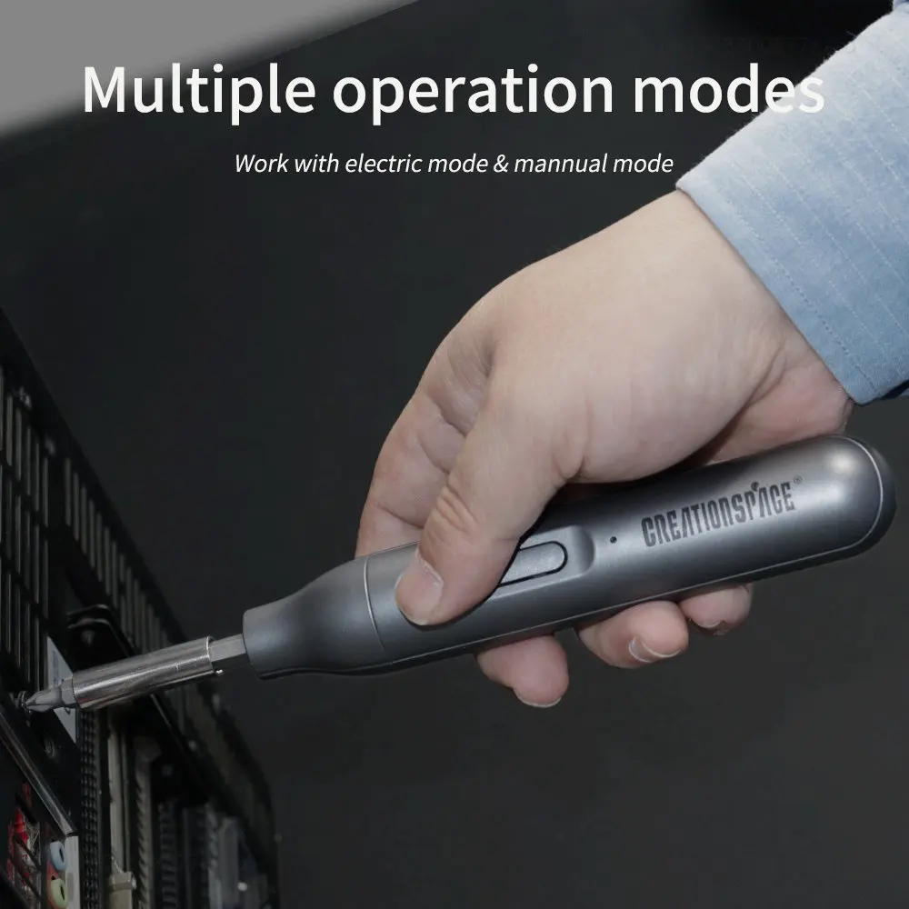 Imagem -02 - Xiaomi Creationspace 1.8n.m Precisão Elétrica Chave de Fenda Conjuntos de Recarga Ferramentas Elétricas Mini Chaves de Fenda sem Fio Tipo-c Carregamento