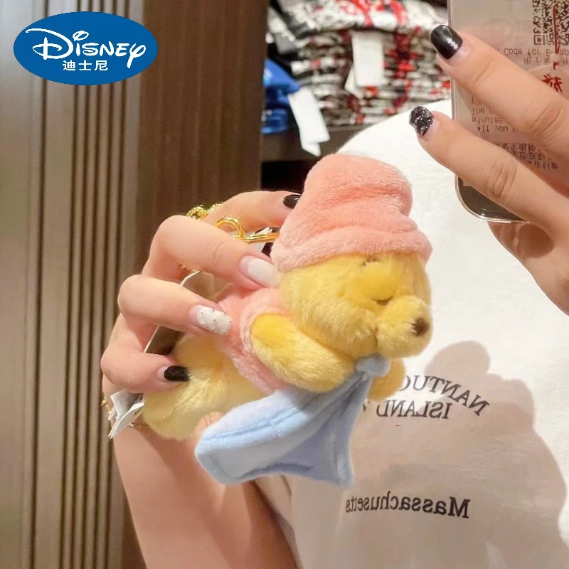 Disney kawaii dos desenhos animados doces sonhos winnie the pooh boneca chaveiro pingente mochila decoração melhor presente de aniversário para meninas