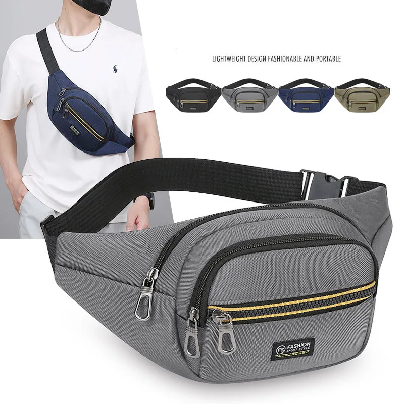 

Ultra Thin High Density Nylon Waterproof Waist Pack Lightweight Outdoor Hiking Crossbody Bag Large Capacity Sling Shoulder Pack