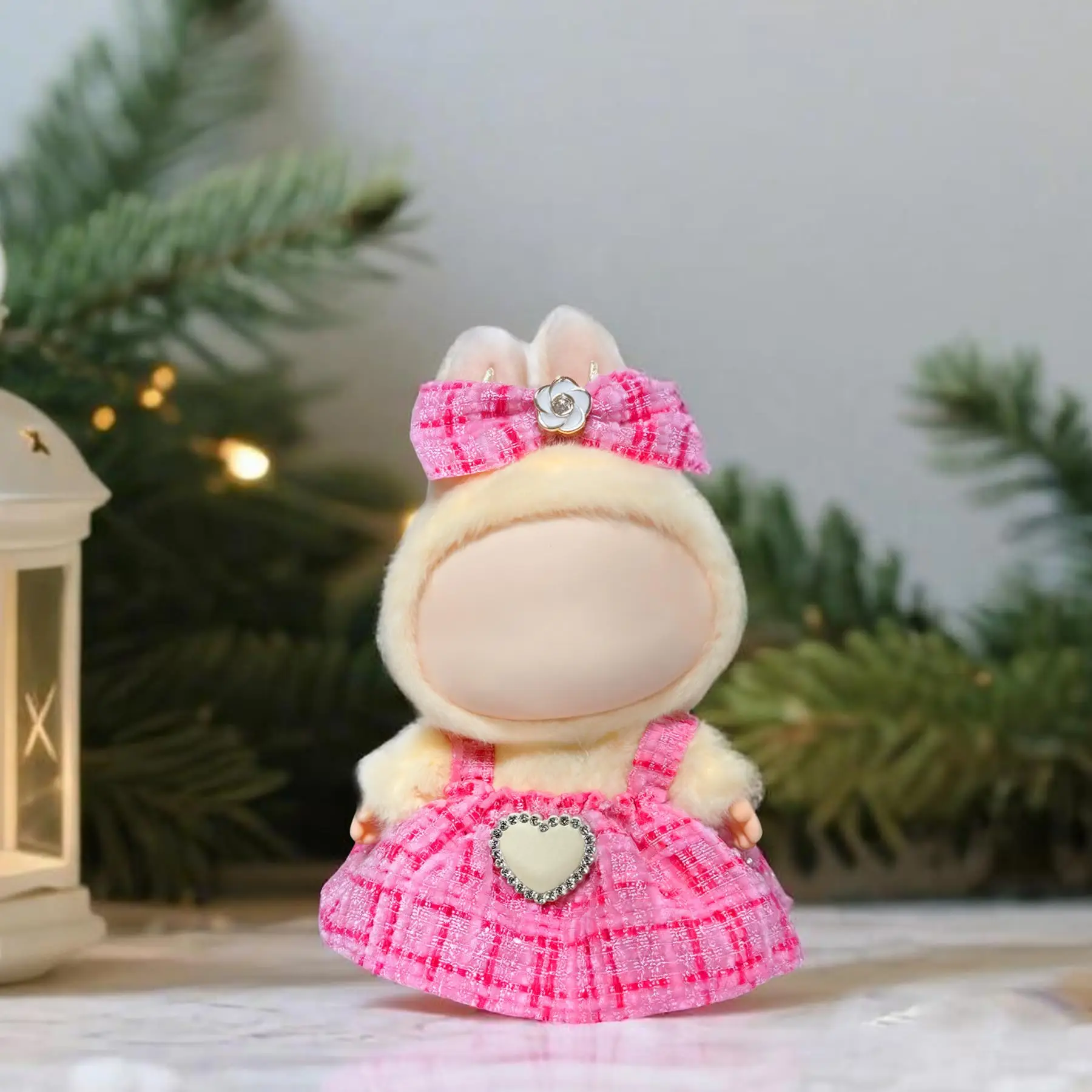 Puppenkleidungsset und Outfit-Set für 17 cm große Labubu-Puppen – Kleider mit Zubehör, Puppenkleidungsset-Ersatz (keine Puppe, keine Schuhe)