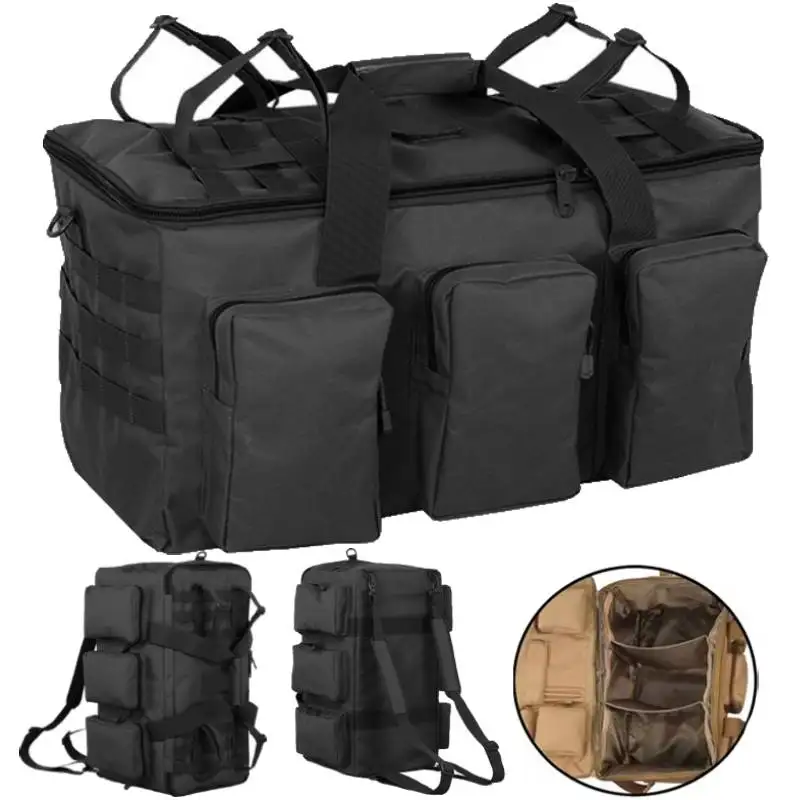 

55L Luggage Duffel Bag Hiking Travel Bags Tactical Camping Backpack Outdoor Shoulder Rucksack Large Mountaineering Gym Handbags