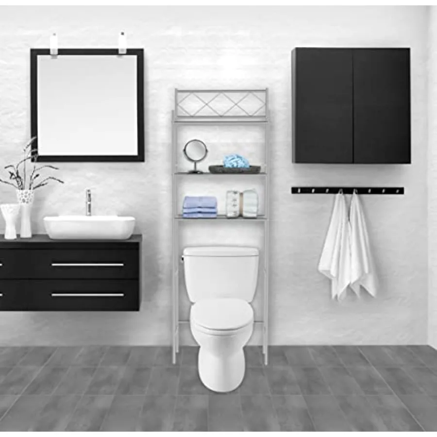 

3-Shelf Bathroom Organizer Over The Toilet, Bathroom Spacesaver