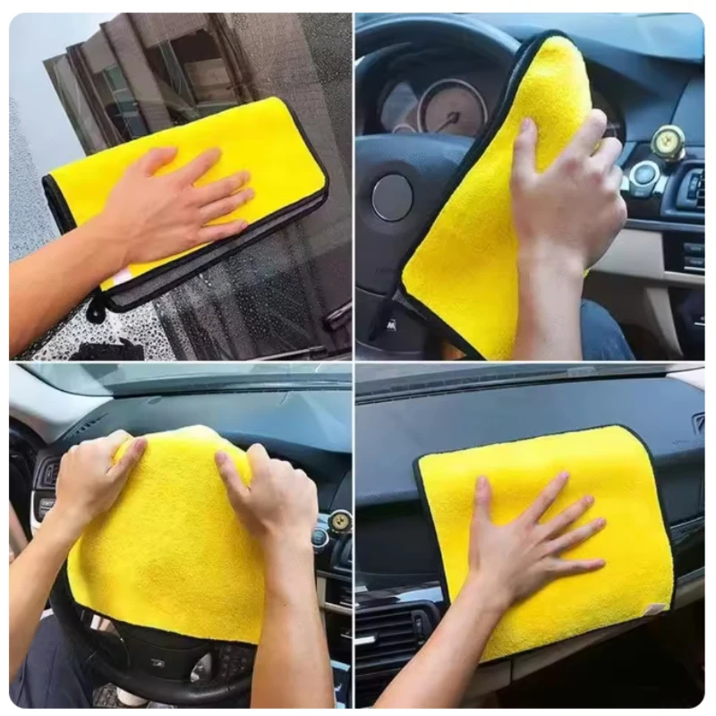 5/10 قطعة 30*30 سم اضافية لينة غسيل السيارات منشفة من الألياف الدقيقة تنظيف السيارات تجفيف القماش العناية بالسيارات القماش بالتفصيل منشفة غسيل السيارات #3