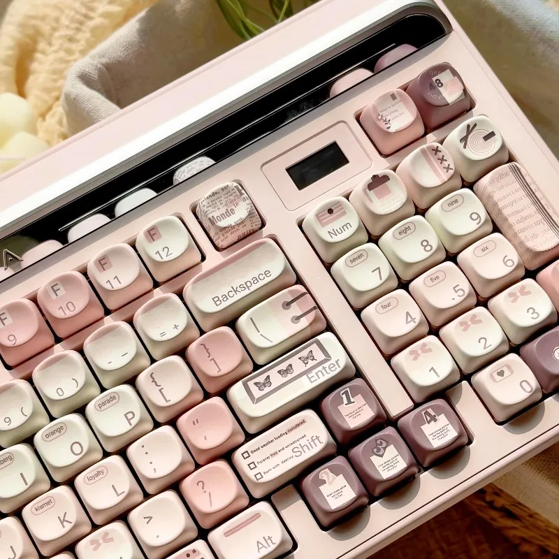 Princess's Daily Theme Keycaps Set Customized Cherry Profile PBT Keyboard KeyCaps for Mechanical Keyboard Accessories Gifts